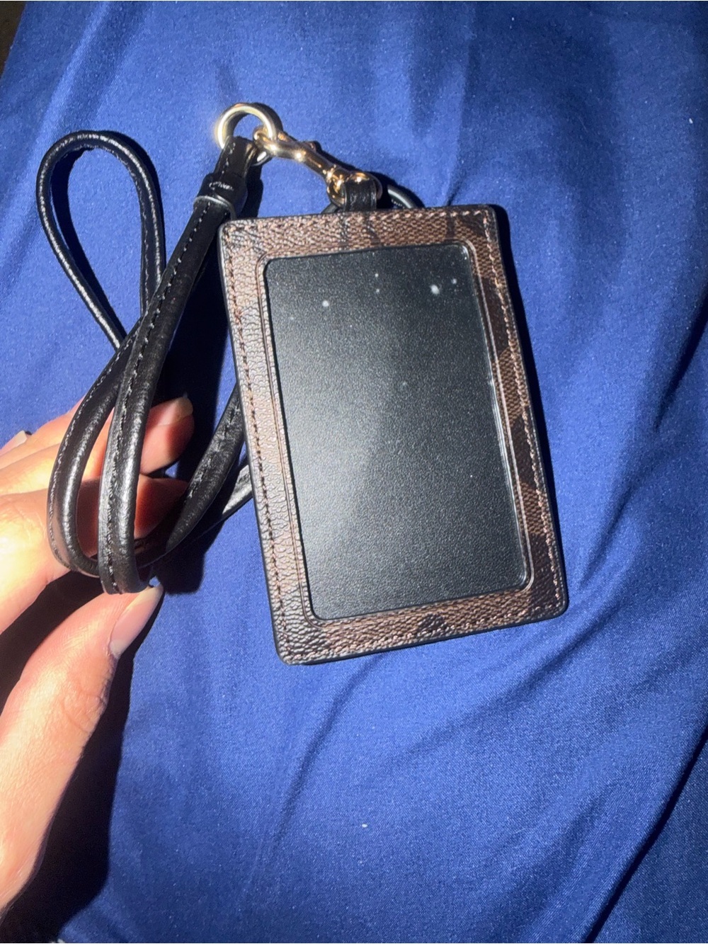 Coach Card/ID Holder lanyard signature